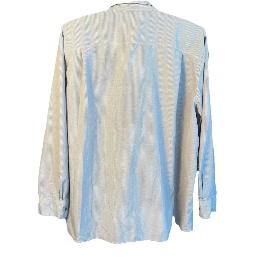 The North Face Shirt Mens XXL Long Sleeve Pockets Button‎ Up Lightweight Gray